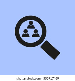 Magnifying glass. Search. icon. vector design