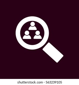 Magnifying glass. Search. icon. vector design