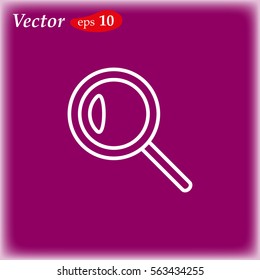 Magnifying glass. Search Icon. Vector illustration.
