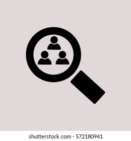 Magnifying glass. Search. icon. vector design