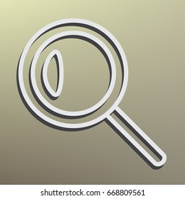 Magnifying glass. Search Icon. Vector illustration.