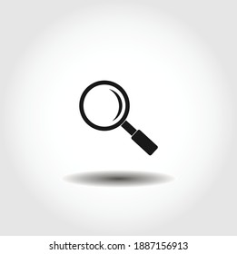 Magnifying glass or search isolated vector icon. interface element