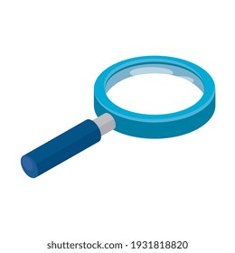 Magnifying Glass Search Isometric Icon