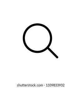 Magnifying glass Search outline icon isolated on white background. Pictogram icon line symbol for website design, mobile application, ui. Vector illustration. Eps10 - Vector