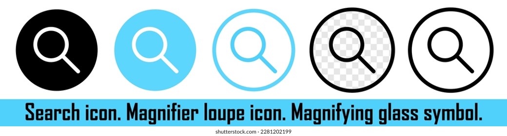 Magnifying glass. Search sign. Google search. Search on the interent. Research. Vector