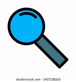 Magnifying glass, search vector icon logo or illustration