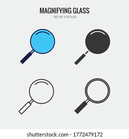 Vergrößerungsglas-Suche, Vektorsymbol