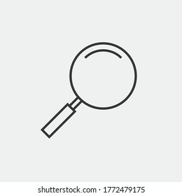 magnifying glass search vector icon loupe