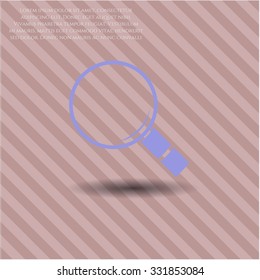 Magnifying glass, search vector icon or symbol
