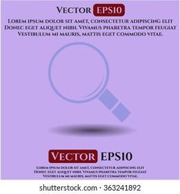 Magnifying glass, search vector icon