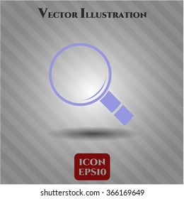 Magnifying glass, search vector icon