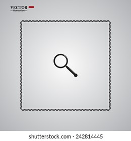 Magnifying glass. Search , vector illustration, EPS 10