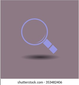 Magnifying glass, search vector symbol