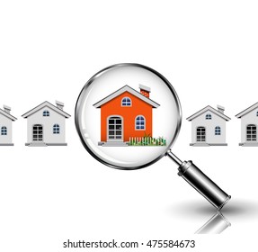 Magnifying Glass Search Your Dream House