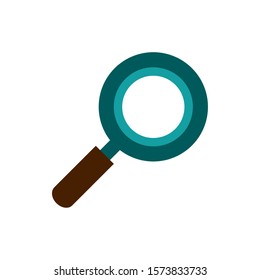 magnifying glass searching business strategy icon vector illustration