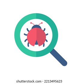 A magnifying glass for searching the Internet.