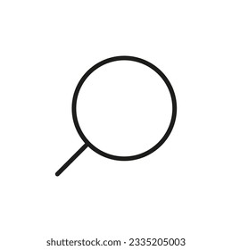 Ilustración vectorial del icono SEO de la lupa. Búsqueda, análisis, investigación, hallazgo, señal de monitoreo. Símbolo plano aislado para logotipo, móvil, aplicación, banner, web, anuncios, dev, ui, ux, gui. EPS vectorial 10.