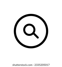 Wunderbares Glas SEO Symbol, Vektorgrafik. Suchen, Analysieren, recherchieren, finden, überwachen. Flat isolierte Symbol für Logo, Mobil, App, Banner, Web, Werbung, dev, ui, ux, gui. Vektor EPS10.
