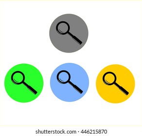 Magnifying glass set. 