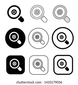 Magnifying glass sign  search icon