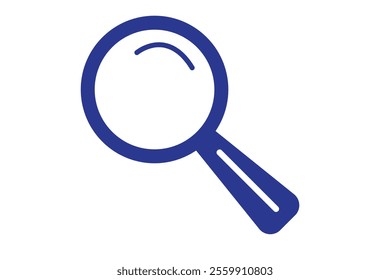 Magnifying glass simple icon. Vector