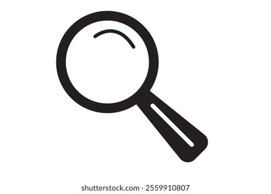 Magnifying glass simple icon. Vector