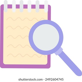 A magnifying glass is a simple tool that helps see small details more clearly. Ready to take notes and dig deeper into information.
