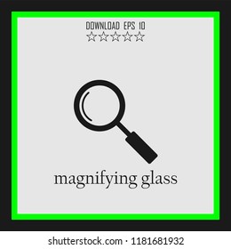magnifying glass sketch vector icon