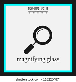 magnifying glass sketch vector icon
