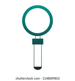 Magnifying glass symbol blue lines