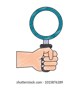 Magnifying glass symbol icon vector illustration graphic design