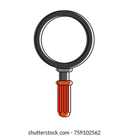 Magnifying glass symbol icon vector illustration graphic design