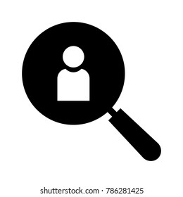 magnifying glass, timeline, vector line icon, logo , symbol , mobile app , sign, illustration on background