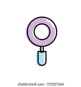 magnifying glass tool to explore and search