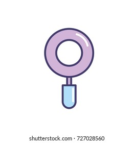 magnifying glass tool to explore and search