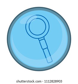 magnifying glass tool search emblem