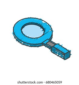 magnifying glass tool to search and explore