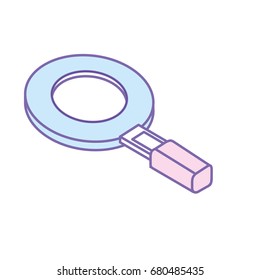 magnifying glass tool to search and explore