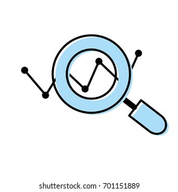magnifying glass tool and search symbol