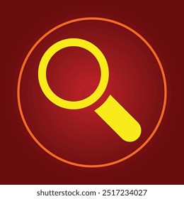 Magnifying glass trendy icon applicable abstract vector illustration colorful artwork lovely design.eps