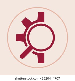 Magnifying glass trendy icon gallant abstract vector illustration colorful artwork lovely design.eps