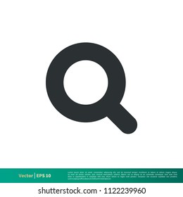 Magnifying Glass - UI Icon Vector Logo Template Illustration Design. Vector EPS 10.