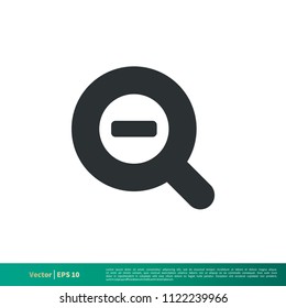 Magnifying Glass - UI Icon Vector Logo Template Illustration Design. Vector EPS 10.