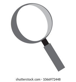 The magnifying glass. (vector)
