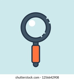 Magnifying glass. Magnifying glass vector - Vector