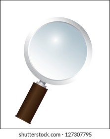 Magnifying glass. Vector