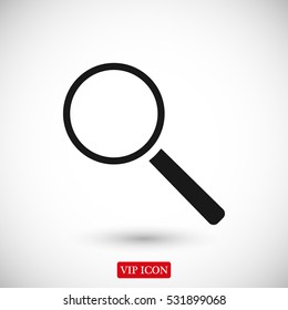 Magnifying Glass, vector best flat icon, EPS