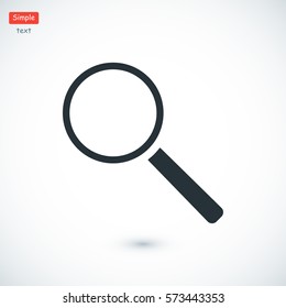 Magnifying Glass, vector best flat icon, EPS
