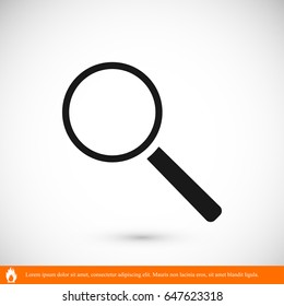 Magnifying Glass, vector best flat icon, EPS
