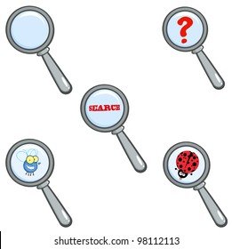 Magnifying Glass. Vector Collection
